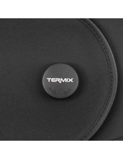 Capa de peluquería con botón con imán