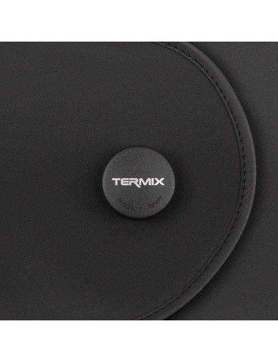 Capa de peluquería con botón de imán