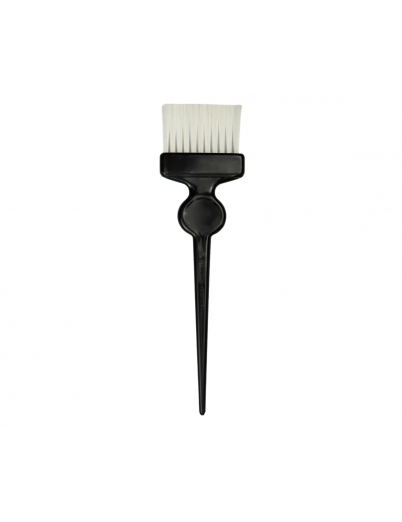 Professional black brush with white fiber